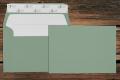 [16409367] Briefhüllen mit Seidenfutter B6 125x176 mm Haftklebend Eucalyptus gerippt 100 g/qm